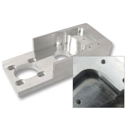Carcasa de aluminio para torno CNC