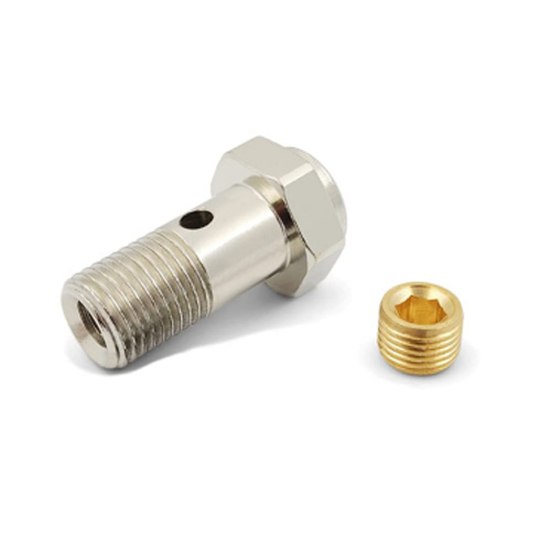 Adaptador de montaje de freno de pernos de banjo de acero inoxidable