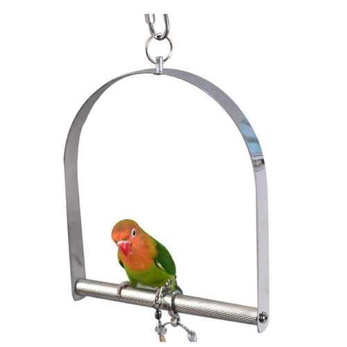 Columpios para loros de acero inoxidable